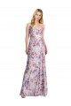 A-Line Cowl Neck Long Formal Dress
