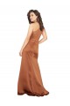 Orange A-Line One Shoulder Long Formal Dress