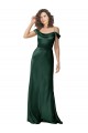 V-Back Hunter A-Line Spaghetti Straps Long Formal Dress