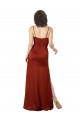 Low Back Red A-Line Square Neck Long Formal Dress