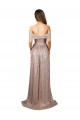 Champagne A-Line Strapless Long Formal Dress
