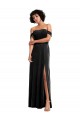 Black A-Line Strapless Long Formal Dress