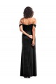 Black A-Line Strapless Long Formal Dress