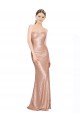 Low Back Rose Gold A-Line Sweetheart Long Formal Dress
