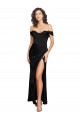 Low Back Black A-Line Sweetheart Long Black Tie Formal Dress
