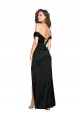 Low Back Black A-Line Sweetheart Long Black Tie Formal Dress