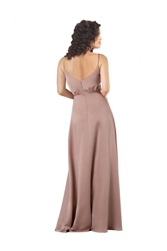 Dusty Pink A-Line Sweetheart Long Formal Dress