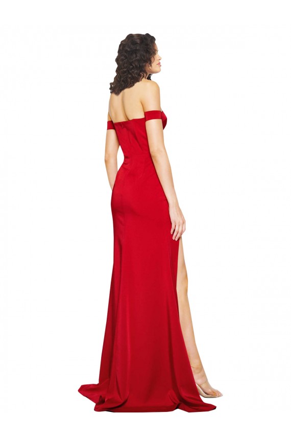 Red A-Line Sweetheart Sleeveless Long Formal Dress