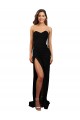 Low Back Black Column High Neck Long Formal Dress