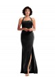 Low Back Black Mermaid Halter Neck Long Formal Dress