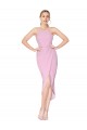 Orchid Mermaid High Neck Knee Length Formal Dress
