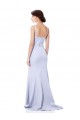 Light Sky Blue Mermaid High Neck Long Formal Dress
