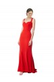 Red Mermaid High Neck Long Sweetheart Formal Dress