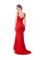 Red Mermaid High Neck Long Sweetheart Formal Dress