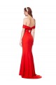 Red Mermaid High Neck Long Formal Dresses