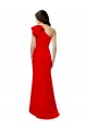 Red Mermaid High Neck Long Sleeveless Formal Dress