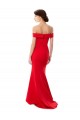 Red Mermaid High Neck Long Formal Dress