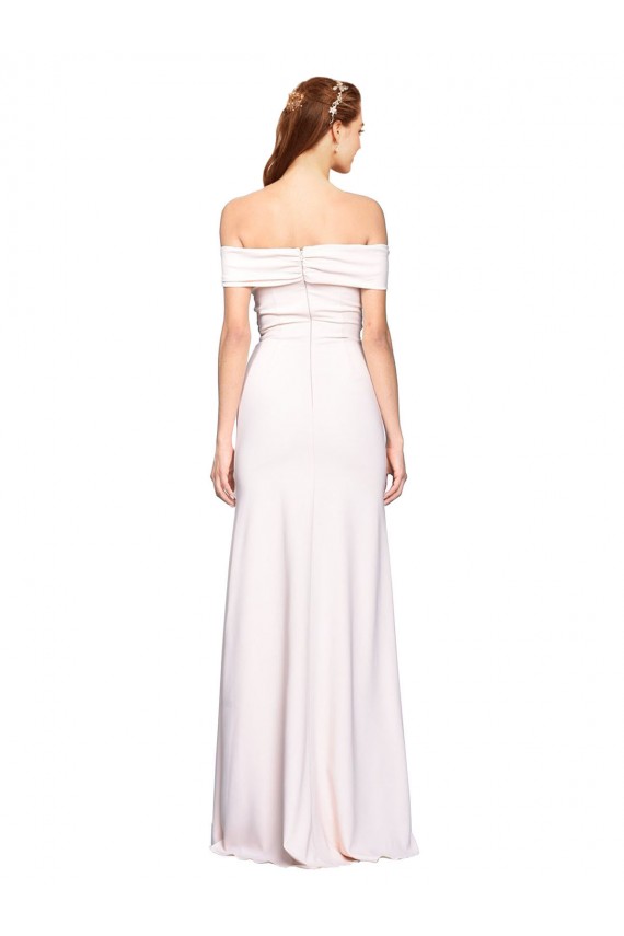 White Mermaid Off the Shoulder Long Formal Dress