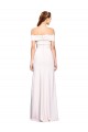 White Mermaid Off the Shoulder Long Formal Dress