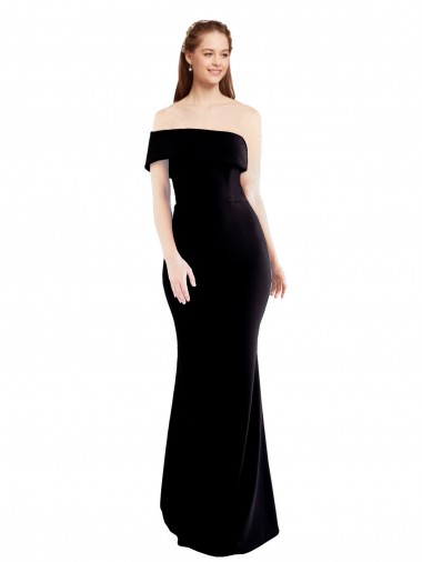 Cheap Keyhole Back Black Mermaid One Shoulder Long Formal Dress UK
