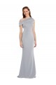 Grey Mermaid One Shoulder Long Formal Dress