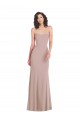 Dusty Pink Mermaid Strapless Long Formal Dress