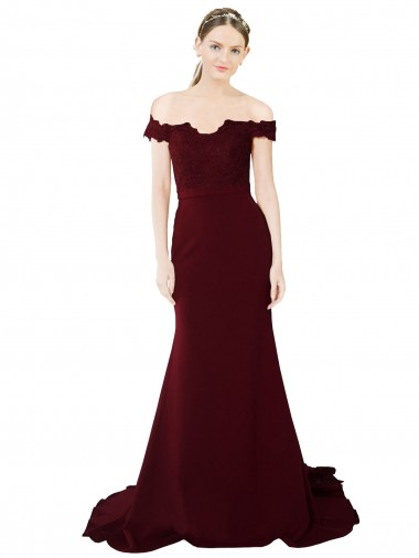 Cheap V-Back Burgundy Gold Mermaid Sweetheart Sweep Train Formal Dress UK