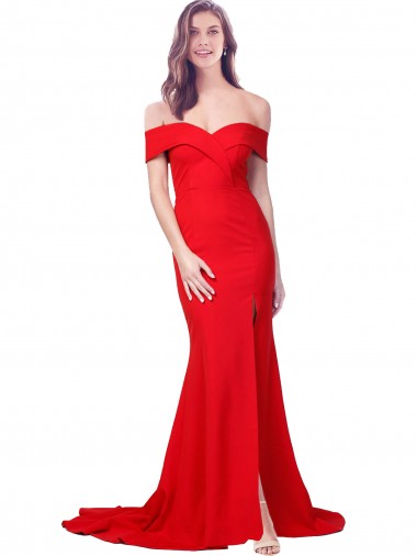 Cheap Red Mermaid Sweetheart Long Formal Dress UK
