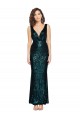 Dark Green Mermaid V-Neck Long Formal Dress