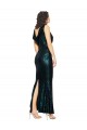 Dark Green Mermaid V-Neck Long Formal Dress