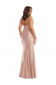 Dusty Pink Mermaid V-Neck Long Formal Plus Size Formal Dress