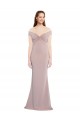 Keyhole Back Dusty Pink Mermaid V-Neck Long Formal Dress