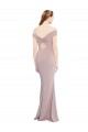 Keyhole Back Dusty Pink Mermaid V-Neck Long Formal Dress