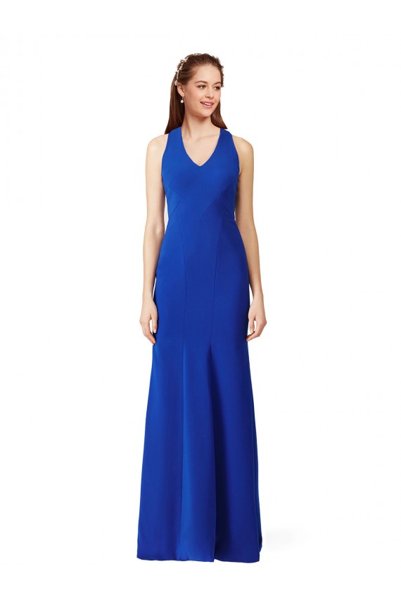 Royal Blue Mermaid V-Neck Long Formal Dress