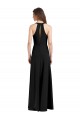 Black Sheath High Neck Long Formal Dress