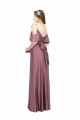 Low Back Sheath Off the Shoulder Long Formal Dress