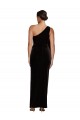 Black Sheath One Shoulder Long Formal Dress