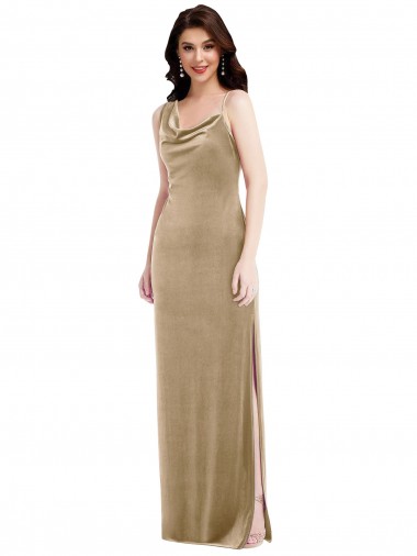 Cheap Champagne Sheath One Shoulder Long Black Tie Formal Dress UK