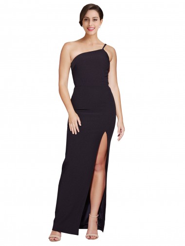 Cheap Black Sheath Strapless Long Formal Dress UK