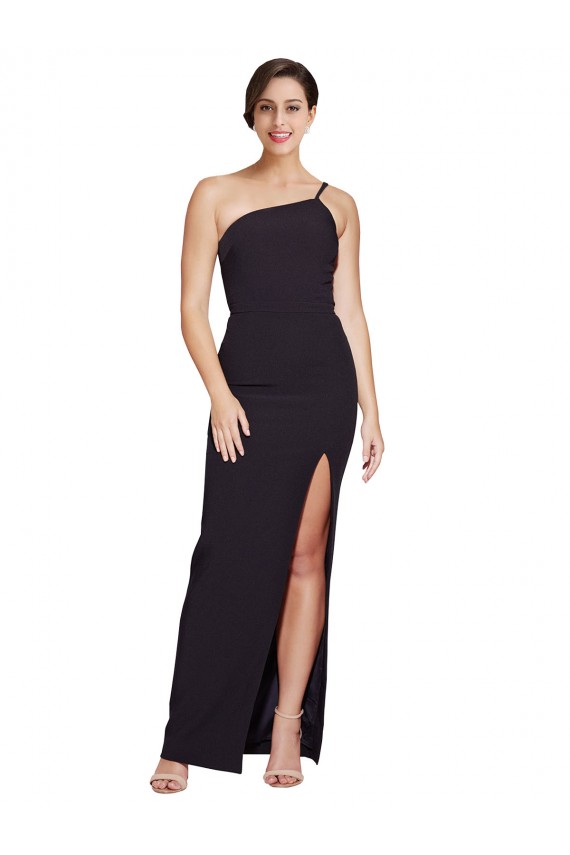 Black Sheath Strapless Long Formal Dress