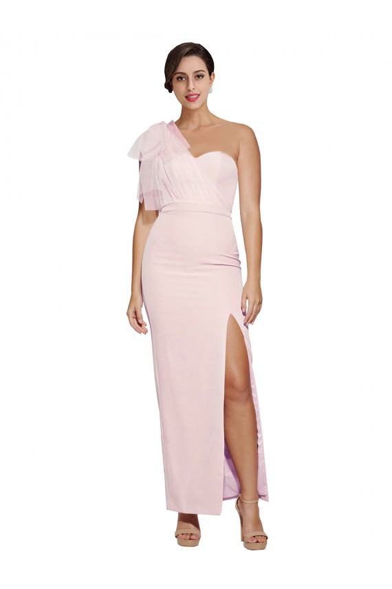 Low Back Pink Sheath Sweetheart Long Formal Dress
