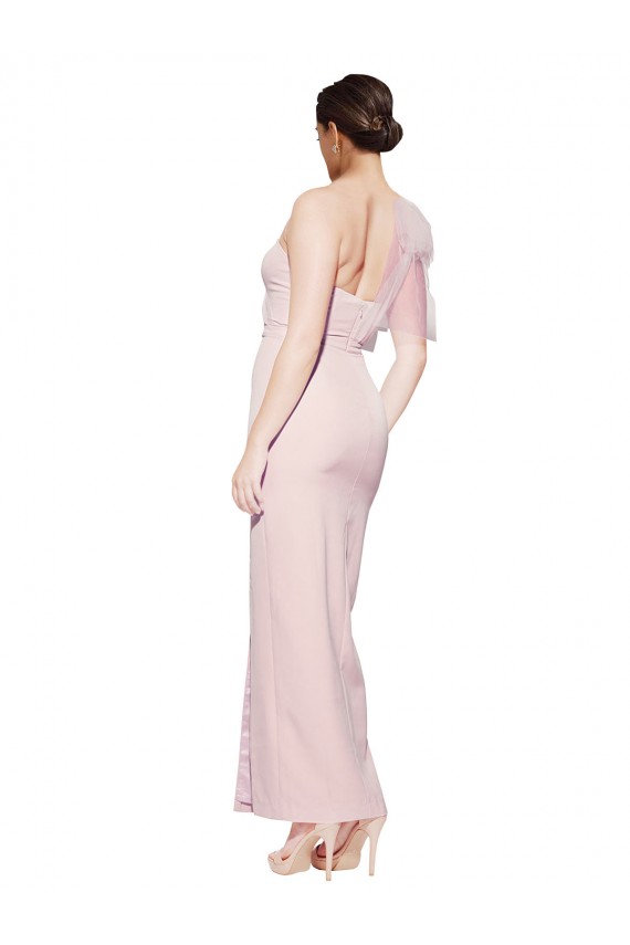 Low Back Pink Sheath Sweetheart Long Formal Dress