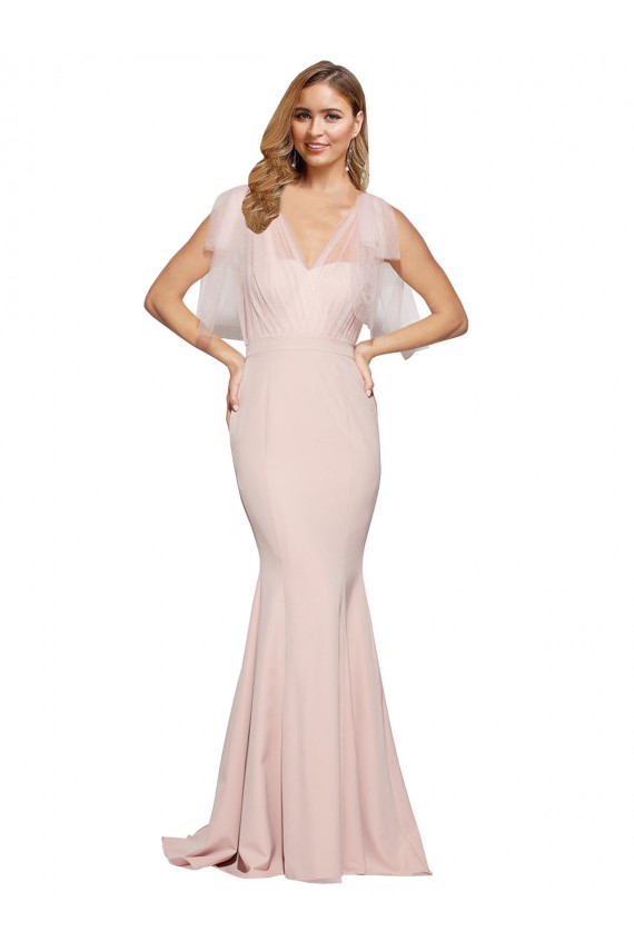 Low Back Mauve Sheath Sweetheart Long Formal Dress