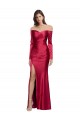Dark Red Sheath Sweetheart Long Formal Dress