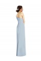 Light Sky Blue Trumpet Off the Shoulder Long Formal Dresses