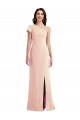Nude Trumpet One Shoulder Long Formal Dress