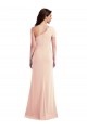 Nude Trumpet One Shoulder Long Formal Dress