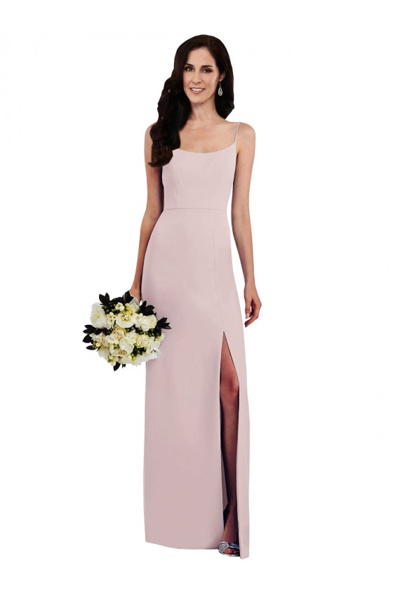 V-Back Trumpet Spaghetti Straps Long Formal Dress