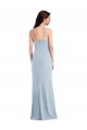 Light Sky Blue Trumpet Spaghetti Straps Long Formal Dress
