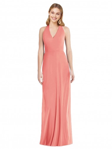 Cheap Desert Rose Trumpet V-Neck Long Formal Dress UK